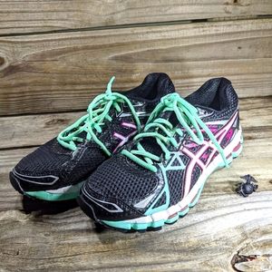 Asics gel surveyor,6.5,black, purple, white 🖤